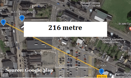 Map showing school location